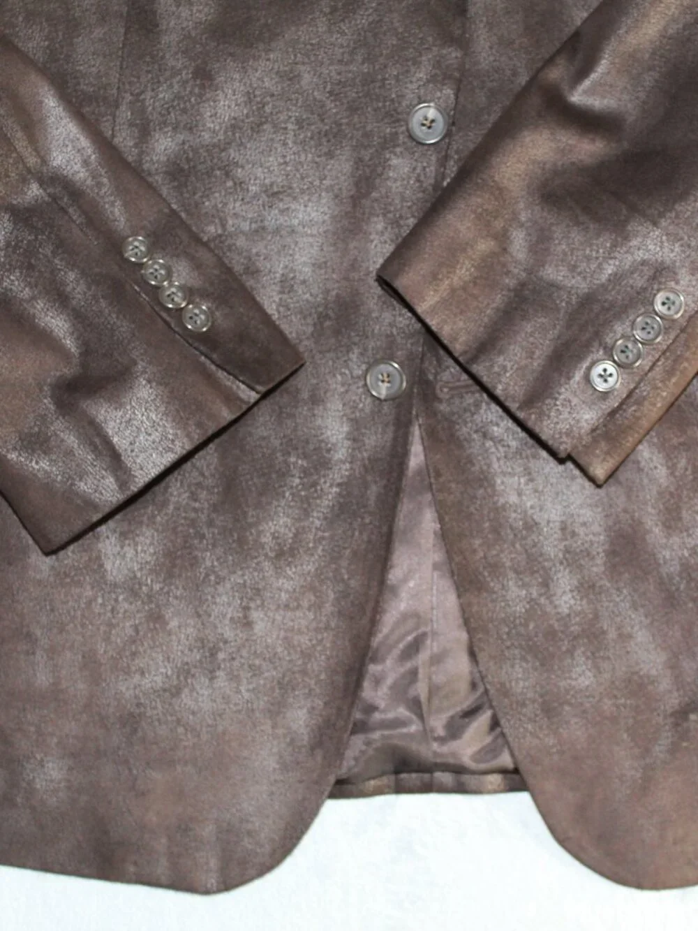 John Varvatos USA Men’s 42R Brown Coated Textured Blazer Sport Coat Canada
